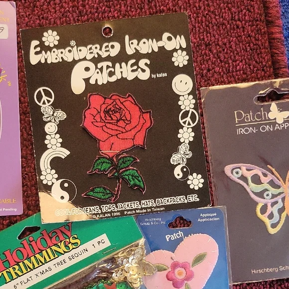 Assorted Holiday and Floral Embellishments Set